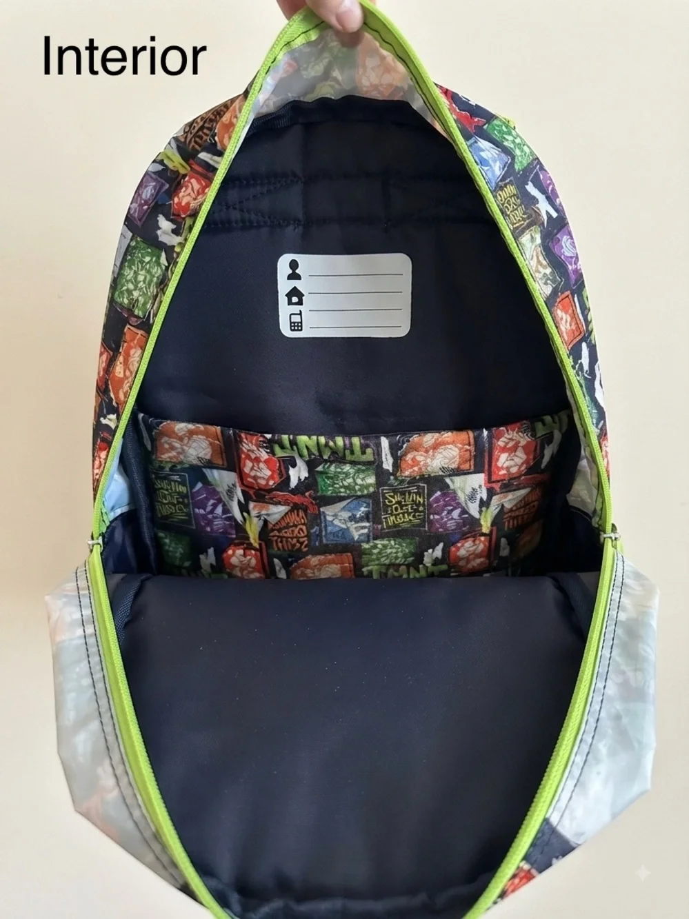 New with tags. TMNT Glow in the Dark kids backpack